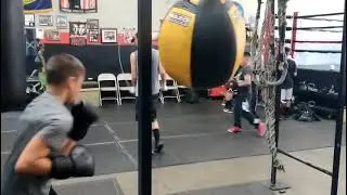 10 Year Old Boxer, Luke SEVILLA at the Temecula Boxing Club