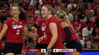Nebraska Husker Volleyball Red White Scrimmage Incredible Defense Rally 8/9/25 #huskers #volleyball 