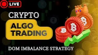 Live Crypto Algo Trading | DOM Imbalance Testing & Analysis | 10.2 #live #algotrading   #mehualgo