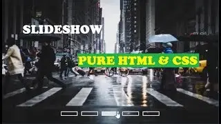 Slideshow Pure HTML & CSS - One Tutorials
