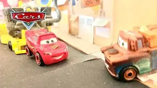 Cars - McQueen's Lucky Sticker Gets All Dirty Stop Motion Remake/Reenactment