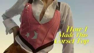COWGIRL INSPIRED CORSET TOP TUTORIAL | FREE PATTERN Size: 0-2 | DIY Clothes for Hot Girl Summer 2021