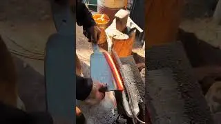 #Bone Chopping Knife#Craftsmanship#Hand Forged Knife#traditional craft makingXGuofeng positive