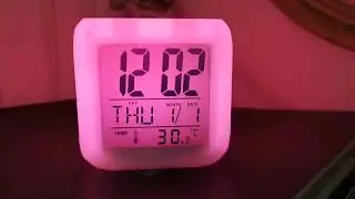7 Colour Changing LED clock Digital table alarm clocks
