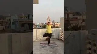 वृक्षासन #Vrikshasana #Tree pose #fitness #Yogasana #kirantiwari #youtube #sorts #video