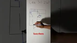 Dise&ntilde;o de una casa de 5x5 m son 25m2 con planos y medidas