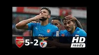 Arsenal vs Benfica 5-2 - All Goals & Extended Highlights - The Emirates Cup 29/07/2017 HD