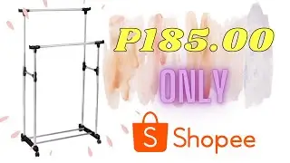 Double Pole Telescopic Clothes Rack From Shopee | Unboxing and Review