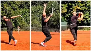Sasha tennis - Points and training in 4K (court level view) #tennis #tennislife #tennisplayer 