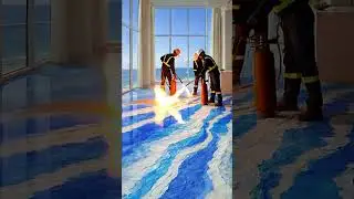 AI-Powered Epoxy Floor Makeover | Insane Gloss Finish #aiflooring #resinfloor #viral