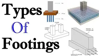 Types Of Footings - Types Of Footing In Building Construction In HINDI and ENGLISH ...