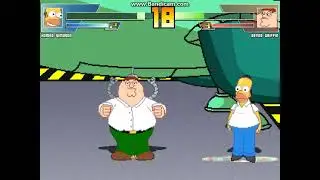 MUGEN battle #7355: Homer Simpson vs Peter Griffin (REMATCH)