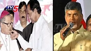 KCR & Chandrababu Participated In Christmas Celebrations  | TV5 News