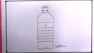 How To Draw Water Bottle Easy/Water Bottle Drawing