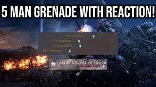 5 MAN GRENADE WITH REACTION! - Battlefield 1