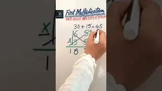 Fast Multiplication Trick DeerMaths | Interesting Math Tricks #maths #shorts #multiply