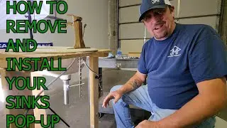 How to install and remove your pop up assembly! (SINK DRAIN HOW TO)