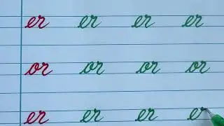 Beautiful Cursive Writing Style | How to Join Letters in English | Handwriting Practice