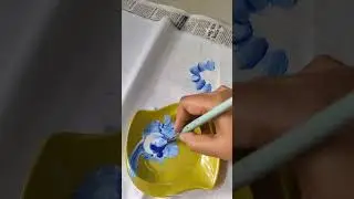 Diy hand-painted curtain #shorts #handmade #youtubevideo