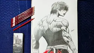 Baki Hanma Pencil Sketch | Realistic Anime Drawing (MUST SEE!) #animeart #pencilsketch #animedrawing