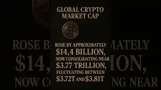 Global Crypto Market Cap Soars $14.4B | Consolidates at $3.77T | Bitcoin & Altcoins Update #news