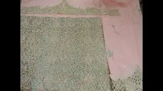 Peach Color Heavy Beaded Designer George - HBDG027