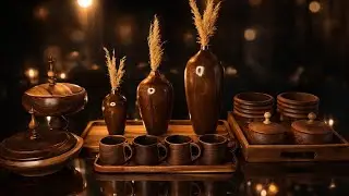 ASMR unboxing Wooden Kitchenware Unboxing | Relaxing ASMR Sounds of Natural Wood Decor