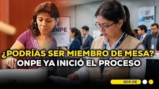 ONPE inicia selecci&oacute;n de candidatos a miembros de mesa para las Elecciones 2026 #ROTATIVARPP