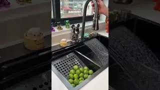 Digital Waterfall Sink Kitchen Sink Stainless Steel Dishwashing Basin Vegetable Basin Multi-Function