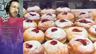 Let's paint a Hanukkah Jelly Donut (Sufganiyah)