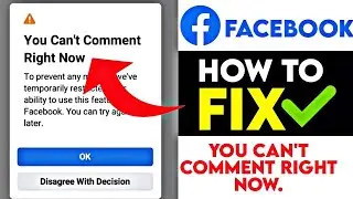 Fix You Can't Comment Right Now To Prevent Any Misuse Facebook Problem | Unblock Facebook Comments