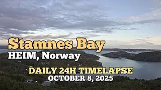 Stamnes Bay - Daily Timelapse: October 8, 2025 [Tr&oslash;ndelag, Norway]
