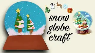 DIY Snow Globe with Origami Paper Tree | simple Christmas craft