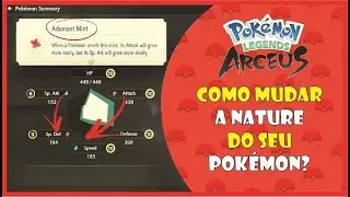 Pok&eacute;mon Legends: Arceus - Como mudar a Nature do seu Pok&eacute;mon?
