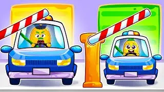 Kids' Driving Center | Jobs and Career Pretend Play | Safety Rules | Sing-along with Lamba Lamby