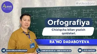 Orfografiya.Chiziqcha bilan yozish qoidalari.