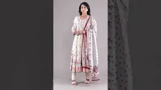 BIBA Anarkali || BIBA Ecru Cotton Anarkali Suit Set || BIBA Suit Set Anarkali || BIBA ANARKALI SALE