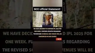 BCCI official statement on IPL suspension! 👀