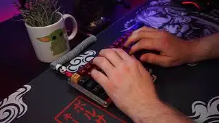Lavender Typing Sound Sample in a KBD67Lite w/ GMK Red Samurai Keycaps