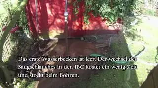 Brunnenspülen mit einer Motorpumpe