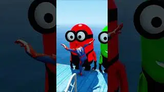 GTA 5 Spider-Man Epic Stunt (Euphoria Physics) #shorts