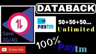 #earnmoney2019 Databack give free paytm ₹50+₹50+₹50 unlimited