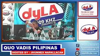 QUO VADIS PILIPINASHOSTE BY: JHUNNEX NAPALLACANJANUARY 06, 2026