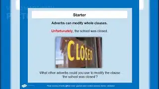 Adverbs, Adverbial phrases and fronted adverbials