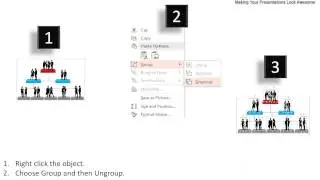 business hierarchy for team management powerpoint templates