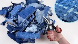 ВЗЯЛА ОБРЕЗКИ ОТ ДЖИНСОВ И СДЕЛАЛА ШЕДЕВР! НОВАЯ ВЕЩЬ ПО НУЛЕВОЙ СТОИМОСТИ!