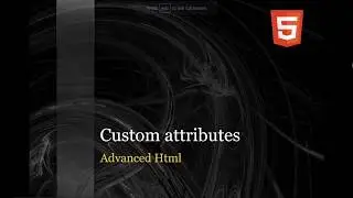 html tutorial for beginners - custom attributes