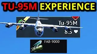 THE CURSED TU-95M EXPERIENCE IN GROUND AND AIR BATTLES (9000kg bomb pain)