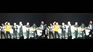 The Wall finale O2 - Roger Waters, David Gilmour & Nick Mason reunion in 3D (viewable in 2D too)