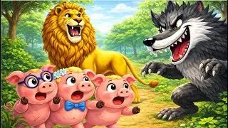 The Three Little Pigs, The Big Bad Wolf and the Lion | Fairytales for Kids